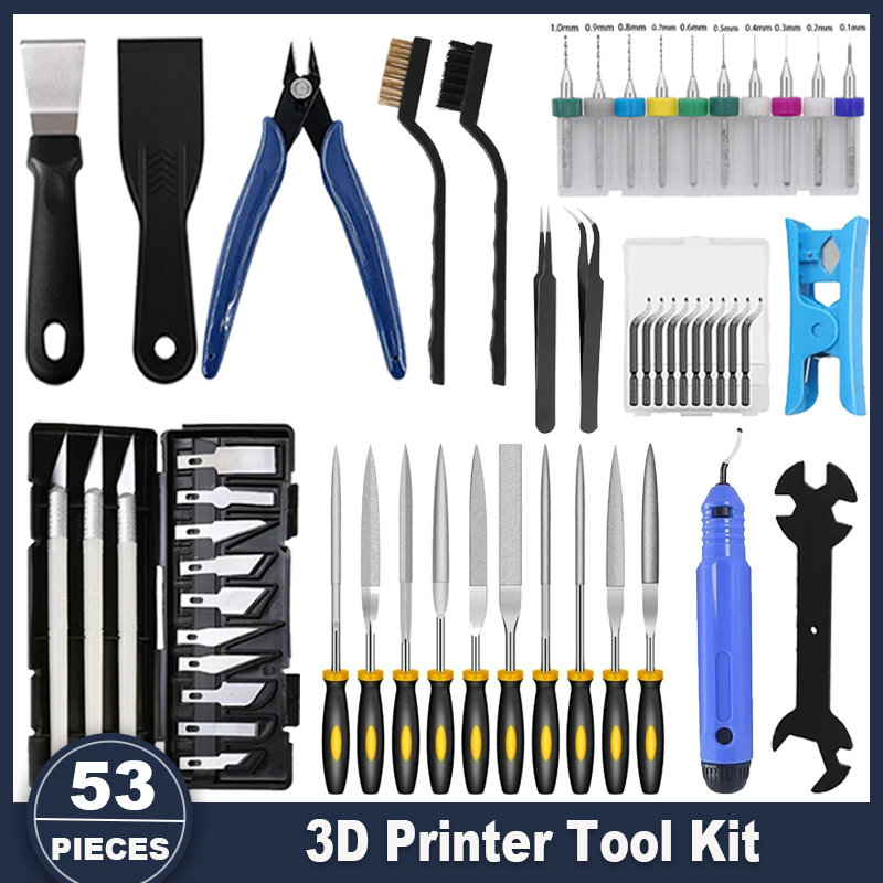 3D Printing Grinder - Набор инструментов для 3D-принтера, 53 предмета
