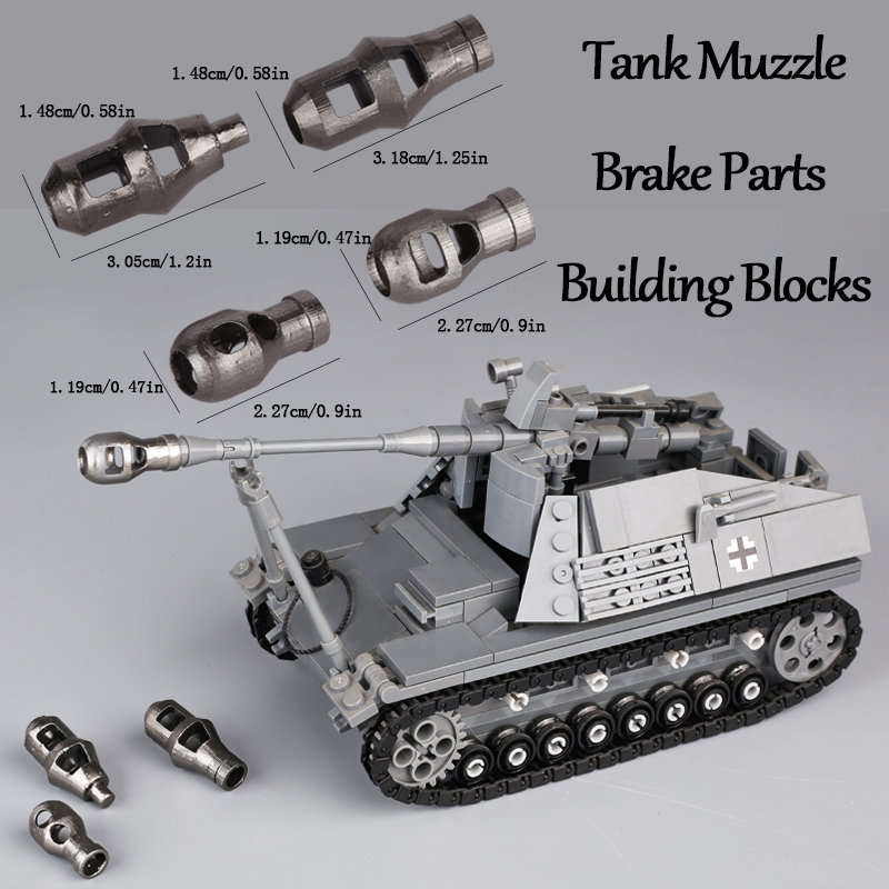 3D Printing Lego Bricks - Военная танковая пушка MOC WW2, 3d-печатные